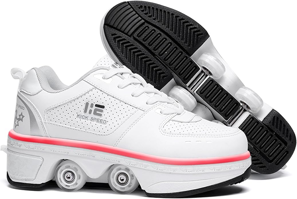 Roller Skates for Women - Adjustable Quad Skating Shoes
