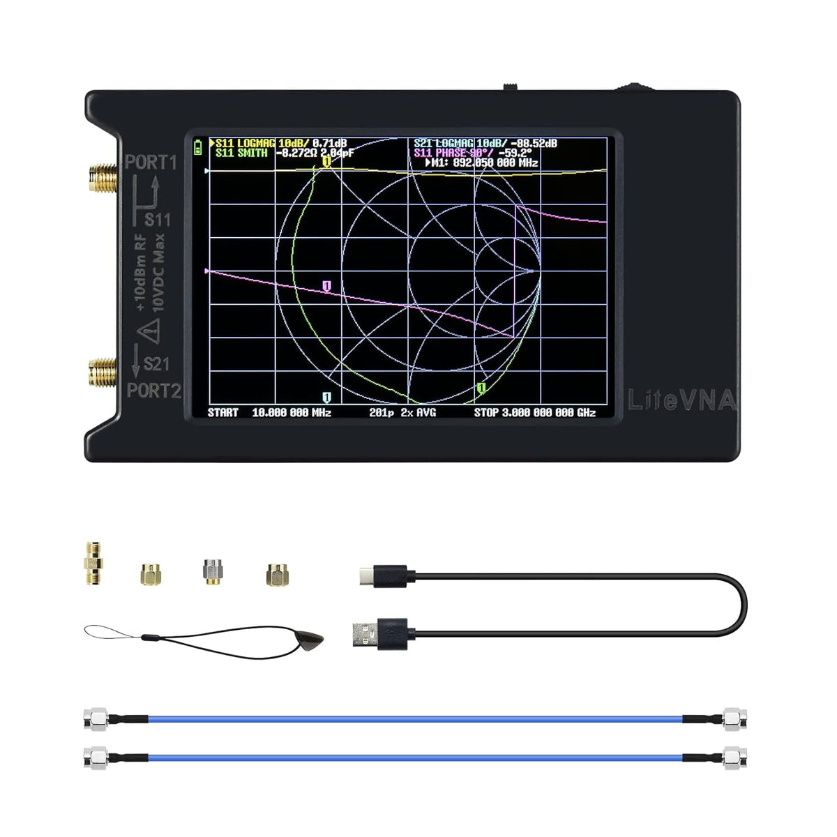 Calmora LiteVNA-64 Portable Vector Network Analyzer