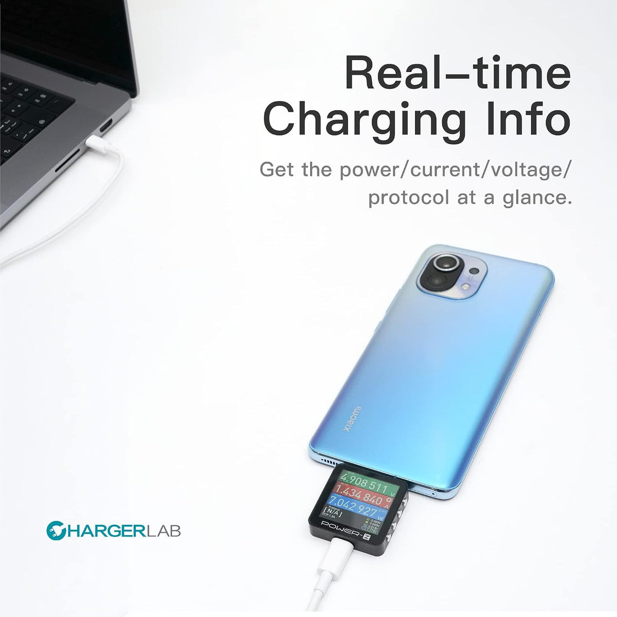 ChargerLAB Power-Z KM003C Portable USB-C Fast Charging Tester PD3.1 QC5.0 Digital Voltmeter & Ammeter Power Bank Tester