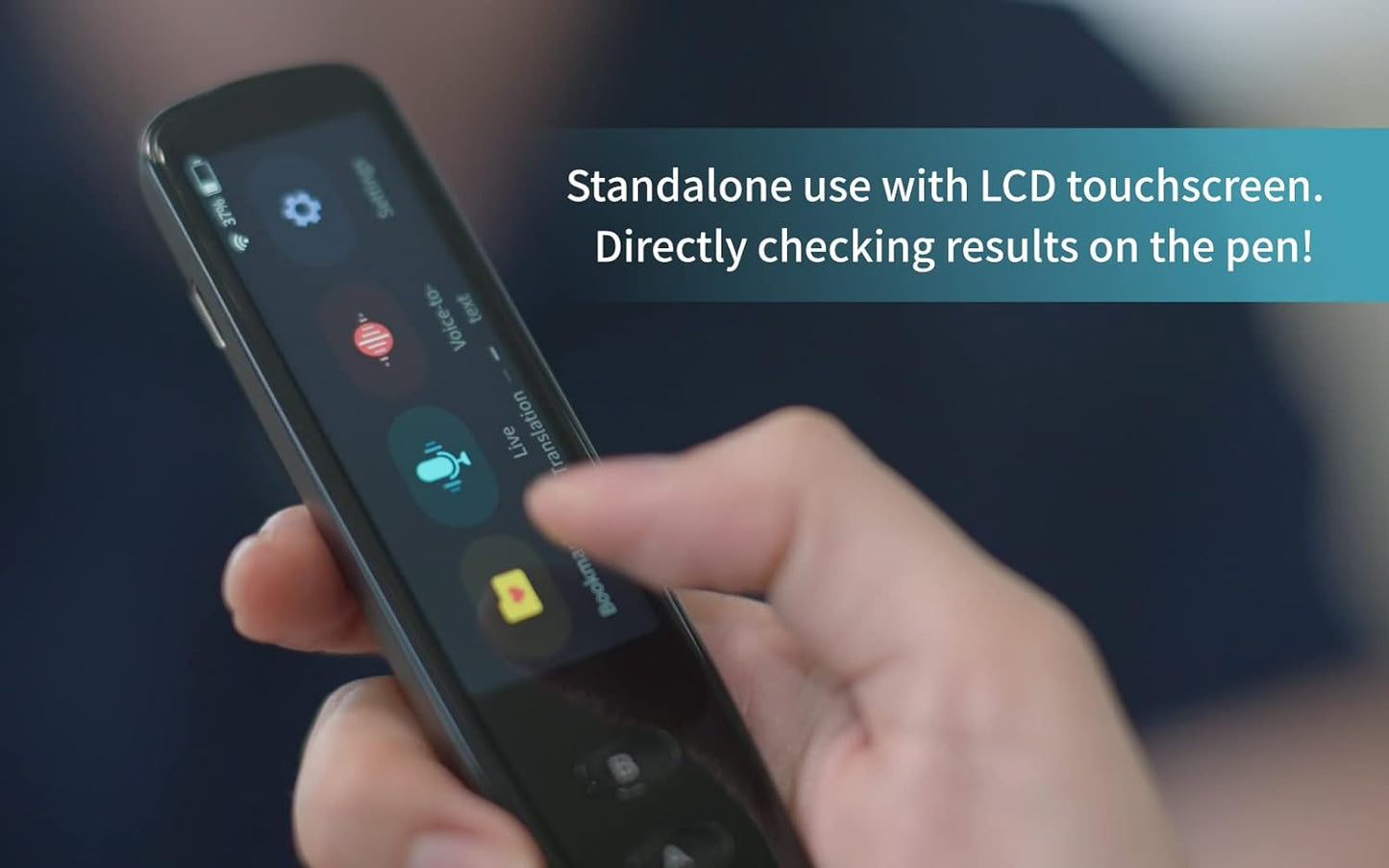 PenPower WorldPen Scan Go | OCR Reading Pen for Dyslexia | Pen Scanner | Language Translator | Text to Speech | Wireless Standalone | LCD Touchscreen | Wi-Fi Connection