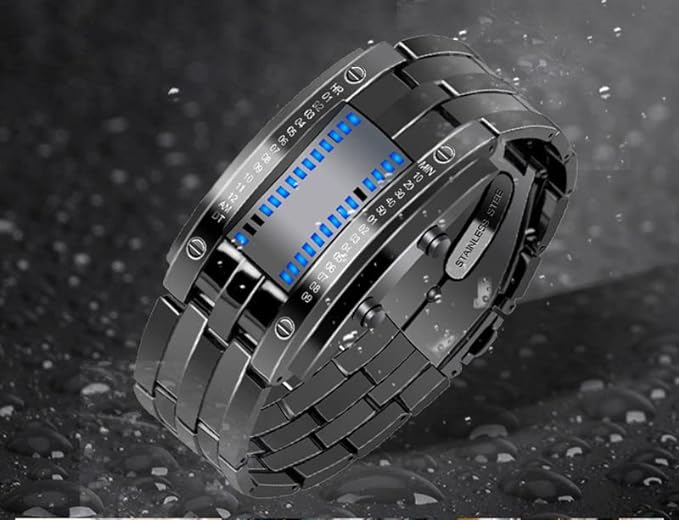Reginald Digital Men's Watch (Silver Dial Silver Colored Strap)