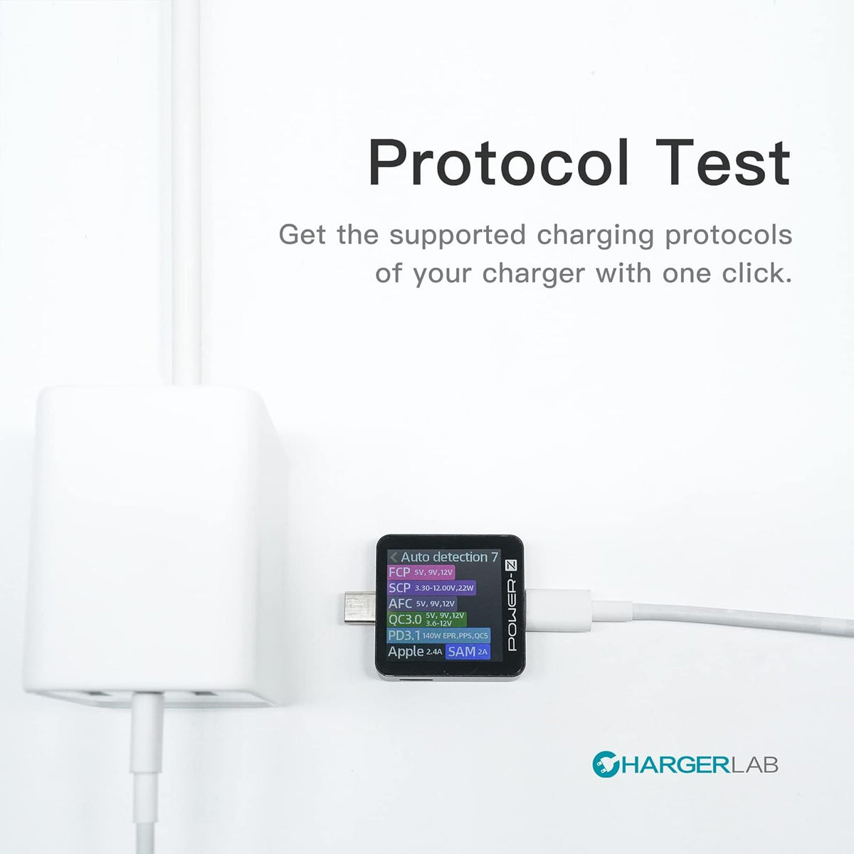 ChargerLAB Power-Z KM003C Portable USB-C Fast Charging Tester PD3.1 QC5.0 Digital Voltmeter & Ammeter Power Bank Tester