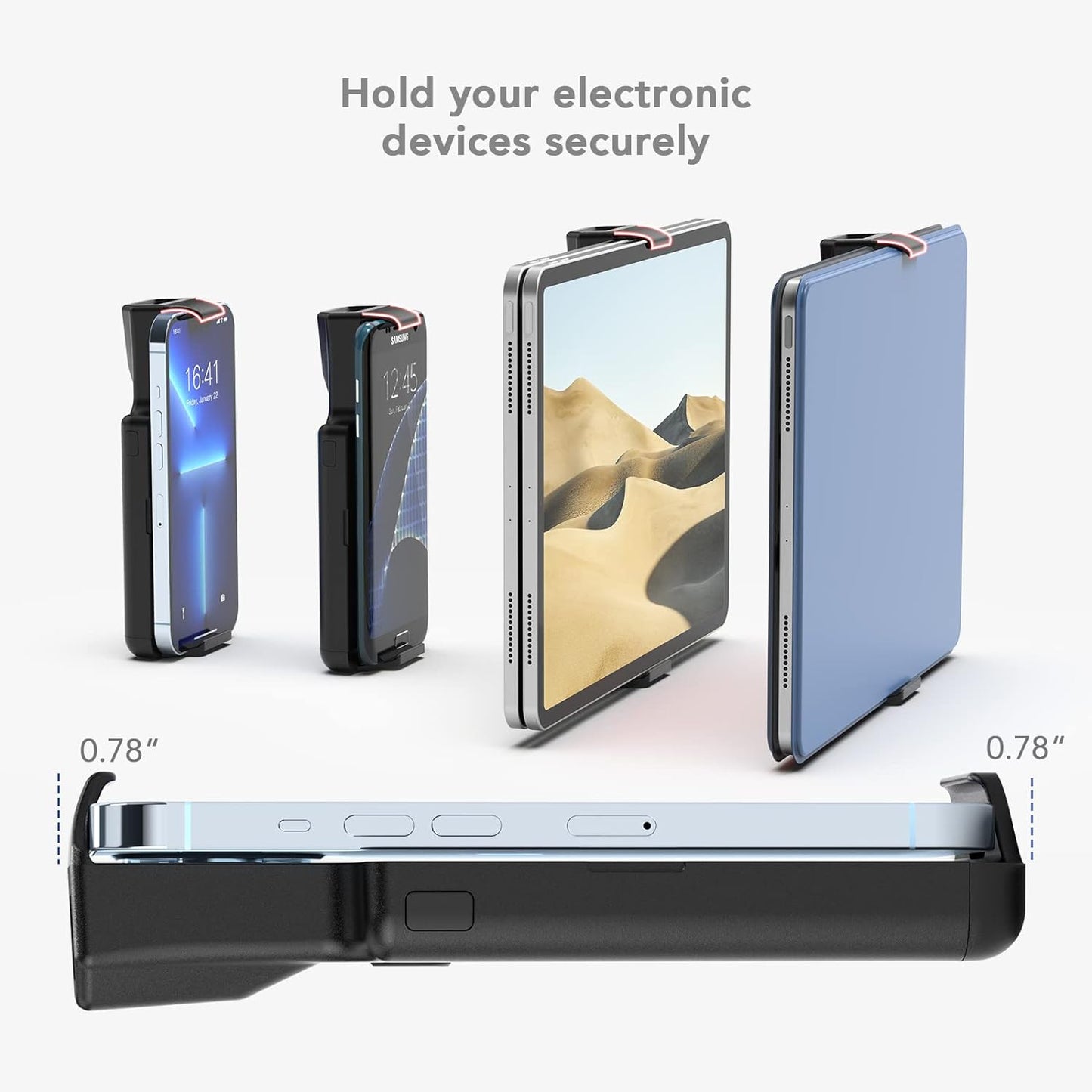 2D Bluetooth Barcode Scanner Compatible with iPad, Tablet, iPhone, Android Phone, 3000mAh Rechargeable Battery, Portable Wireless 1D QR UPC Bar Code Reader for Library Book Warehouse Inventory