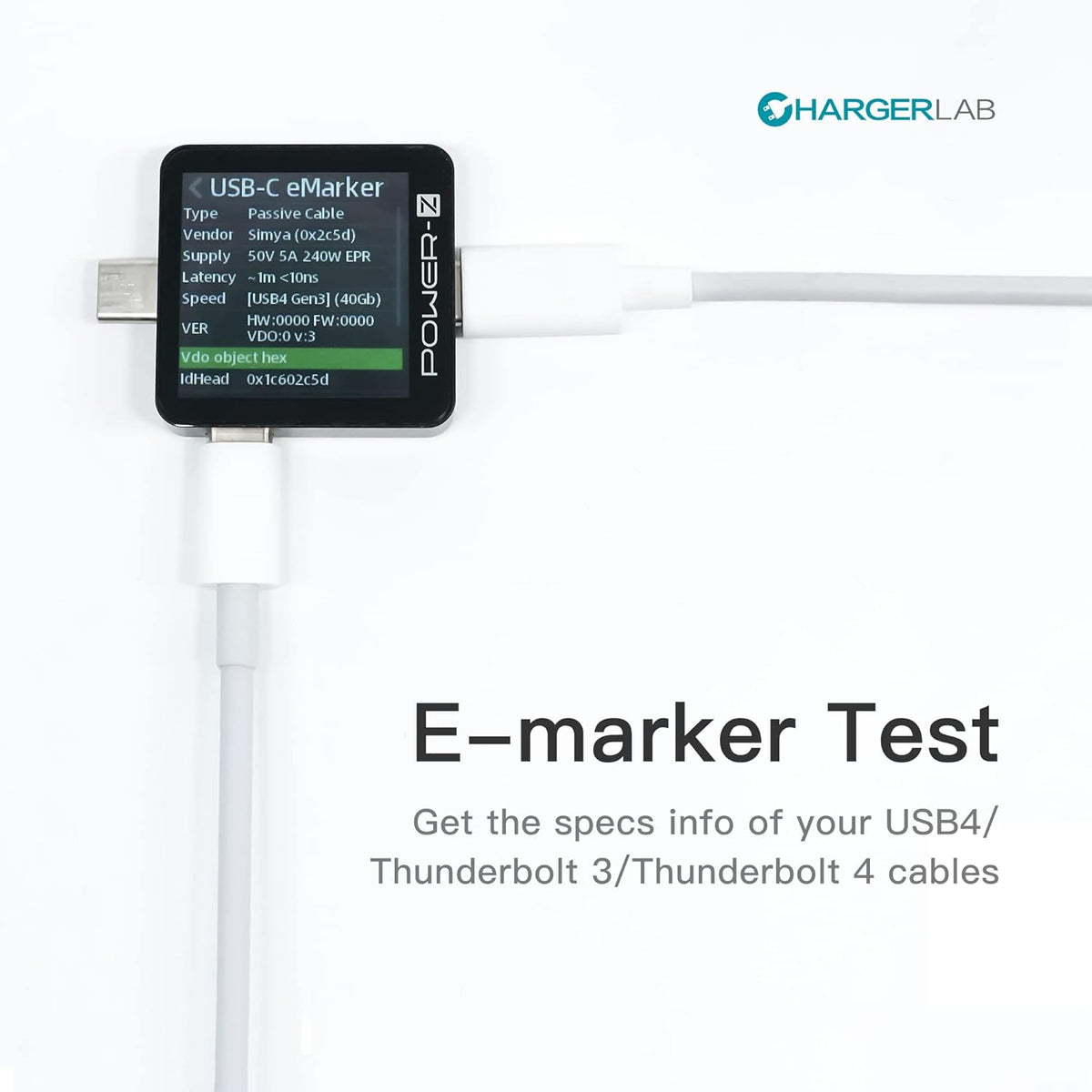 ChargerLAB Power-Z KM003C Portable USB-C Fast Charging Tester PD3.1 QC5.0 Digital Voltmeter & Ammeter Power Bank Tester