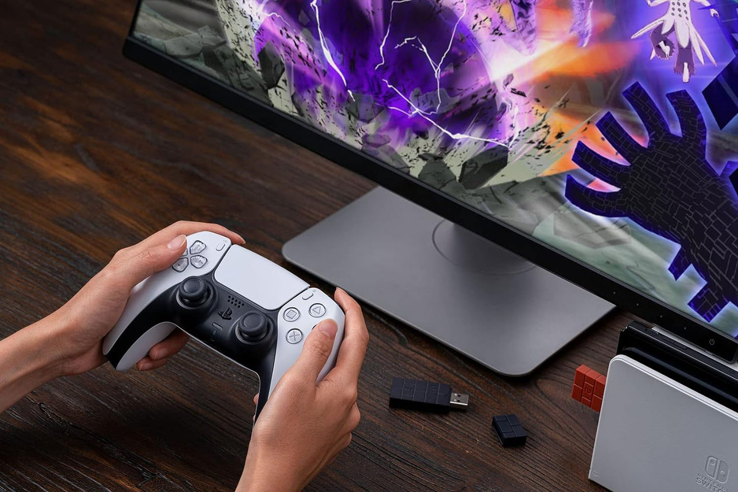 8Bitdo Wireless USB Adapter 2 for Switch, Windows, Mac & Raspberry Pi Compatible with Xbox Series X & S Controller, Xbox One Bluetooth Controller, Switch Pro and PS5 Controller