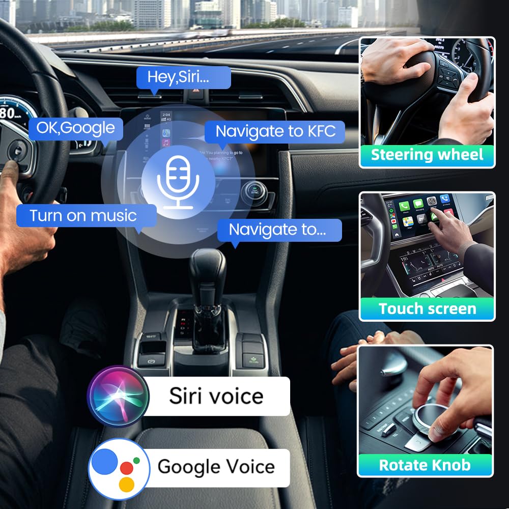 Carlinkit Ai Box Pro with Android 13.0, Transform Your Car into a Multimedia Hub with Qualcomm Octa-core 6125, 4+64GB Memory, and Built-in IPTV/Streaming Video and Bluetooth Gaming Controller