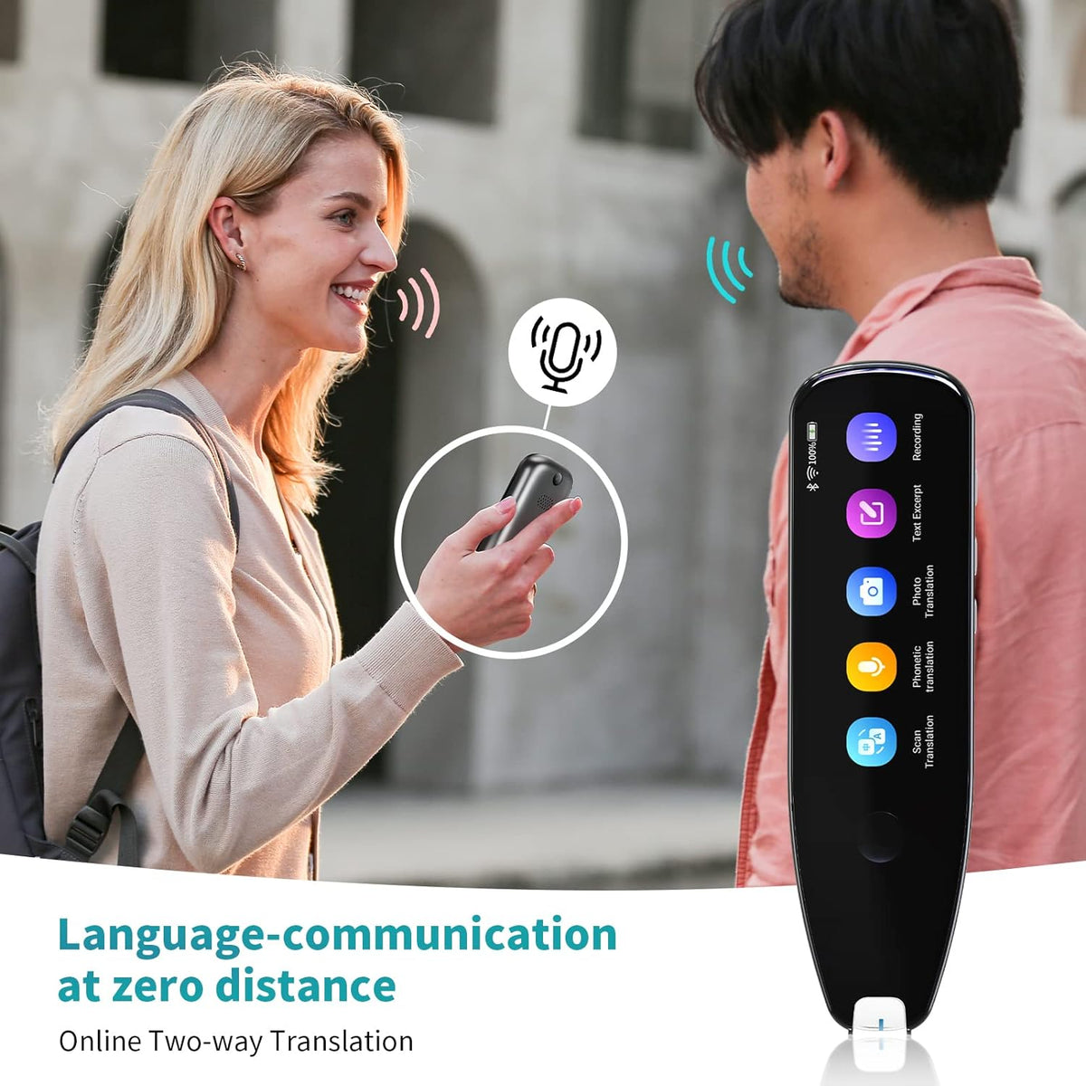 X5 Pro Language Translator Device Real Time Reader Scanner Pen Dictionary Voice Translator Support 112 Languages Text to Speech OCR/WiFi Translator Suitable for Meetings Travel Learning