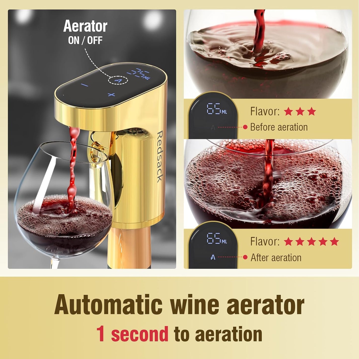 Gift For Husband liquor dispenser Aerator Electric Wine Aerator Dosing Spirits Pourer, Cool Birthday Gift For Husband, Exclusive Greeting Card For Husband (For Husband)