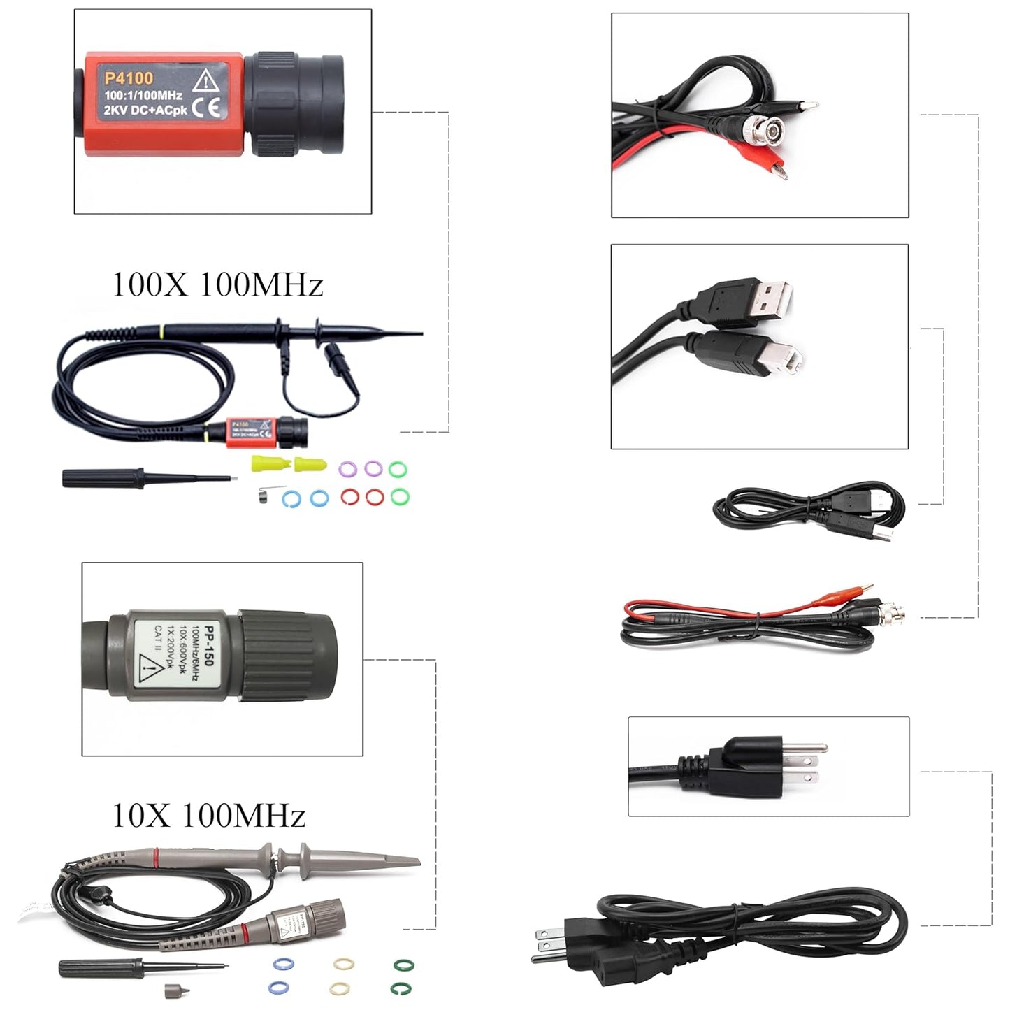 DSO2C10 Digital Storage Oscilloscope 100MHz Bandwidth 2CH Dual Channel 1GSa/s 8M Memory Depth