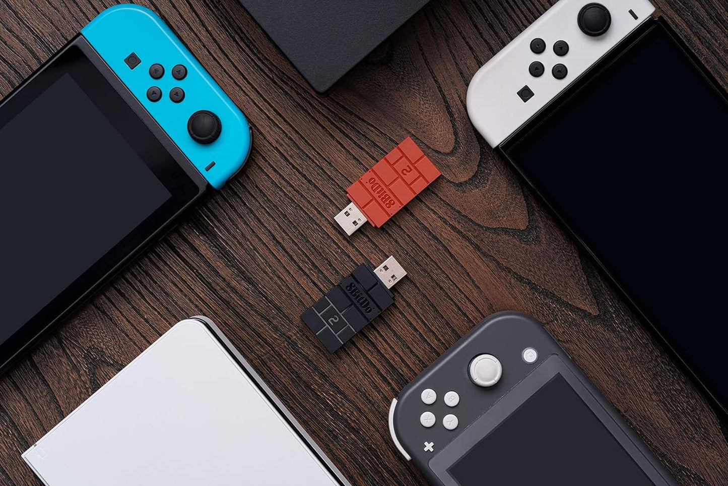 8Bitdo Wireless USB Adapter 2 for Switch, Windows, Mac & Raspberry Pi Compatible with Xbox Series X & S Controller, Xbox One Bluetooth Controller, Switch Pro and PS5 Controller