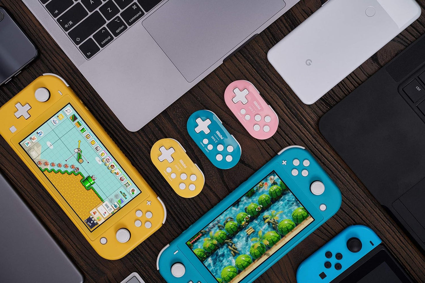 8Bitdo Zero 2 Bluetooth Key Chain Sized Mini Controller for Nintendo Switch, Windows, Android and macOS (Turquoise Edition)