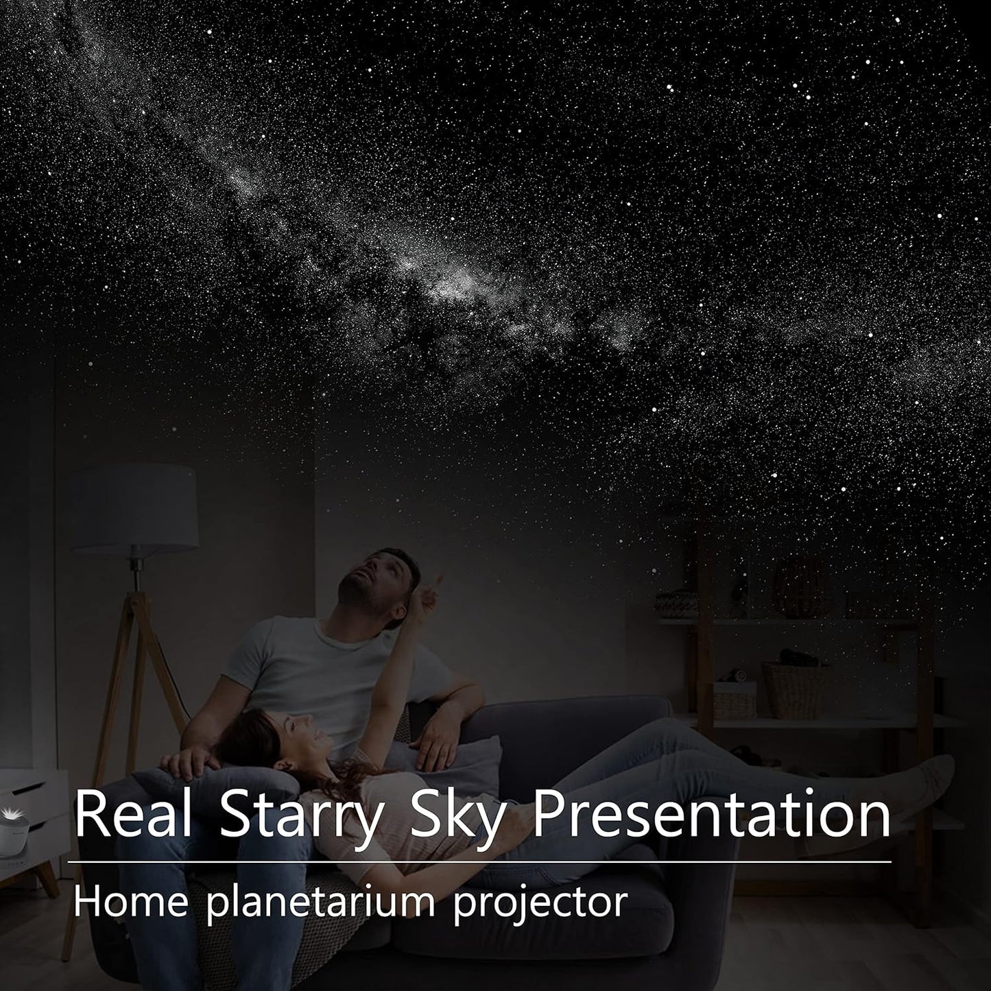 Orzorz Star Projector Galaxy Night Light, Home Planetarium Projector with Rechargeable Battery , Sky Light Living Room Decor, Real Starry Nebula, Planet Presentation for Kids, Teen Girls, Adults