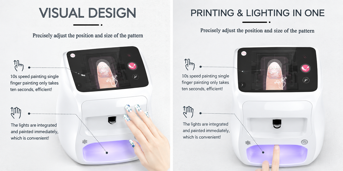 3D Automatic Nail Printer Manicure Machine with Touch Screen – for Nail Studio/Manicurist