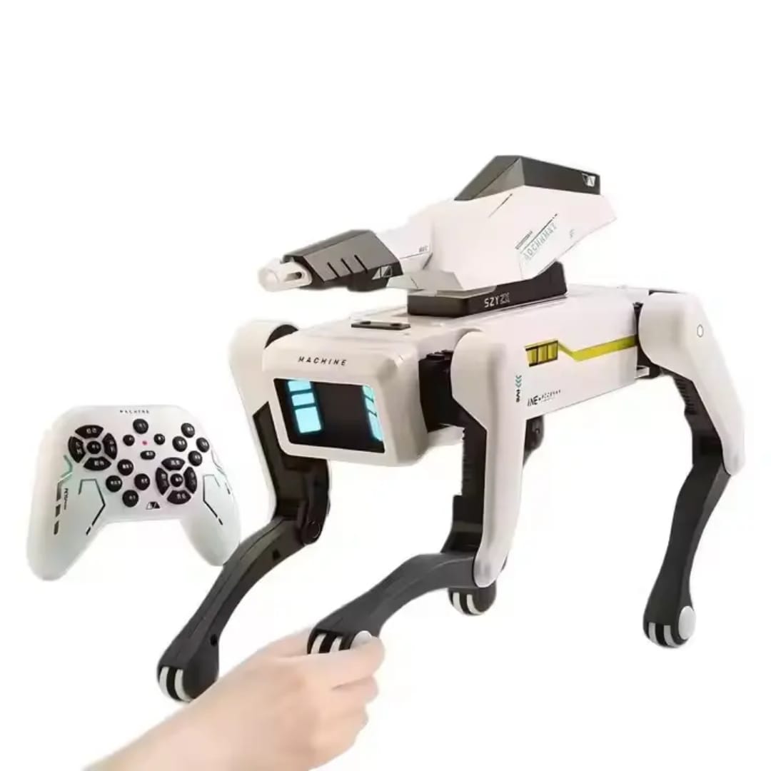 CALMORA Robot Dog, AI Smart Pet, Will Dance and Kungfu, with APP/Remote Control, Support Action Programming, Ideal Gift for 4-8 Kids