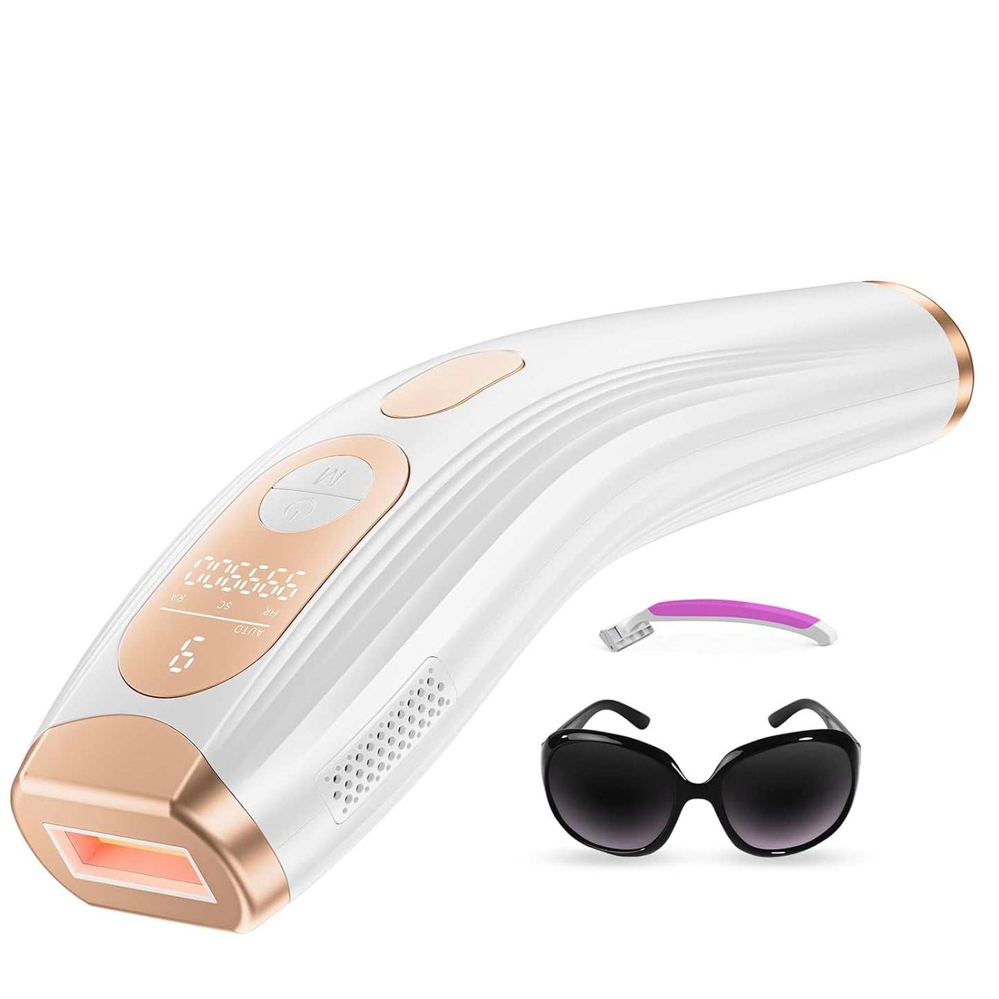 CALMORA Laser Hair Removal, Laser IPL Hair Removal For Woman & Men Permanent, Hair Removal Device With 3.0 Ipl Red Light Wave, Home Laser Hair Removal Device For Legs Armpit Back Bikini Body Use