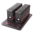 Calmora Restaurant Pager System, Pagers for Restaurants Wireless Calling System Touch Keypad, 16 Pagers and Beepers for Food Truck Bars Court Restaurants Hotels Cafe Shops Clinics (Black) (12 Days Delivery)