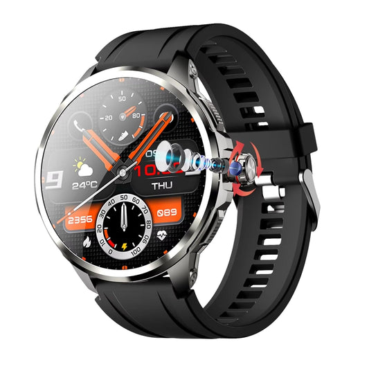 CALMORA H99 4G LTE Android Smartwatch, GPS WiFi Smart Watch with SIM Card Slot, HD Camera, Heart Rate Monitor, Fitness Tracker, Social Media Apps Support, Black