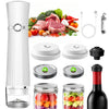 Calmora Vacuum Sealer for Food (Compact Vacuum Sealer Machine +30 Mason Jar Lids+ Wine Stopper), Handheld Mason Jar Vacuum Sealer for 10X Preservation & Fresh, 80Kpa Portable Vacuum Food Saver