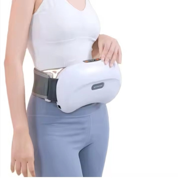 CALMORA Electric Heating Kneading Dual Roller Waist Massage Belt Jade Roller Slimming Vibrating Abdominal Massager Machine