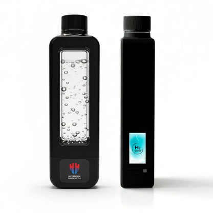 Calmora Hydrogen Water Bottle Active Smart Hydration Solution with Water Intake Tracking & LCD Touch Screen - Compact & Convenient - Transparent Hydrogen Flask - 12 oz