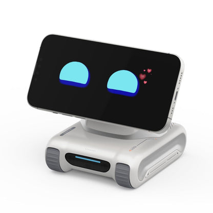 LOOI Robot-Starlight White-AI Desktop Companion, ChatGPT & Gemini Voice Interaction, Visual Understanding, Personality & Memory, 10W Wireless Charging, Tech & Gadget Gift, Electronic pets