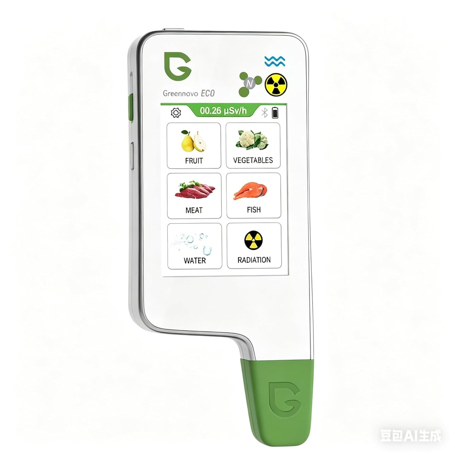 6 in 1 Greentest ECO 5F Food Nitrate Tester, High Accuracy Radiation Detector Geiger Counter Water Quality Meter TDS Hardness PPM Analyzer Dosimeter for Vegetable, Fruit, Meat, Fish, Water