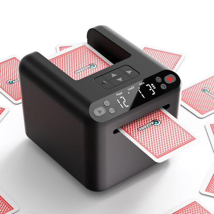CALMORA Automatic Card Dealer for 1-12 Players, Electric Playing Cards Dealer Machine
