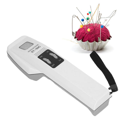 Calmora Portable Handheld Needle Detector, Highly Sensitive Metal Detector for Fabric Inspection, Magnetic Induction Principle with Audible and Visual Alarms and One Touch Adjustments