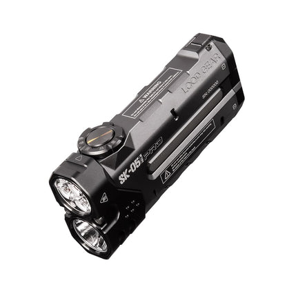 Calmora LOOP GEAR SK05 Pro Flat LED Flashlight with 8000mAh Power Bank, Sidelight Flashlight Combines Floodlight and Spotlight, 4360 High Lumens, Rechargeable, Magnetic Tail, IP68 Perfect for Camping, Outdoor