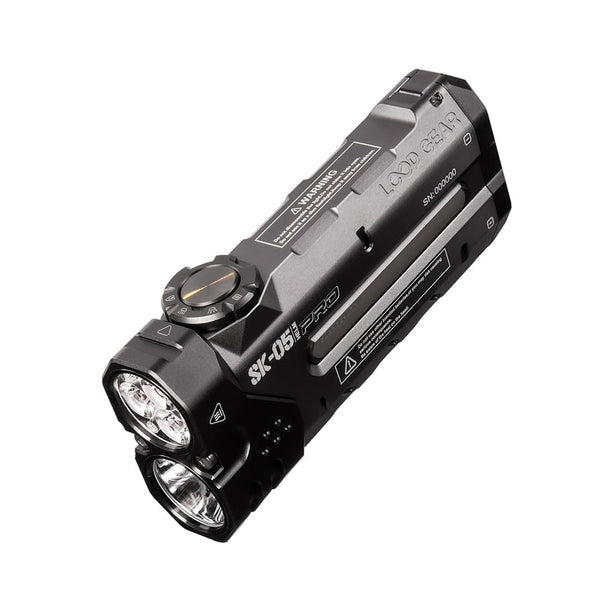 Calmora LOOP GEAR SK05 Pro Flat LED Flashlight with 8000mAh Power Bank, Sidelight Flashlight Combines Floodlight and Spotlight, 4360 High Lumens, Rechargeable, Magnetic Tail, IP68 Perfect for Camping, Outdoor