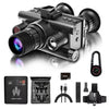 Calmora 4K Digital Infrared Head Mounted Night Vision Goggles for Adults, Thermal Goggles Military Tactical Night Vision Binoculars with 32G Memory Card