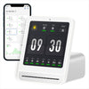 Calmora Qingping Air Quality Monitor, 2 Indoor Air Quality Monitor, Measure the concentration of air pollutants such as PM2.5, CO2, PM10, Noise, Temperature and Humidity, Alarm Clock Function, Smart Air
