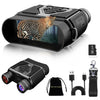 CALMORA Night Vision Goggles Night Vision Binoculars with 5000mAh Rechargeable Battery, 32GB Card, 3" Screen for Camping Hunting & Security