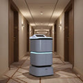 Smart Hotel Delivery Robot High Precision Navigation System Elevator Access App-Controlled Auto Charge 40kg Payload (Delivery in 45 Days)