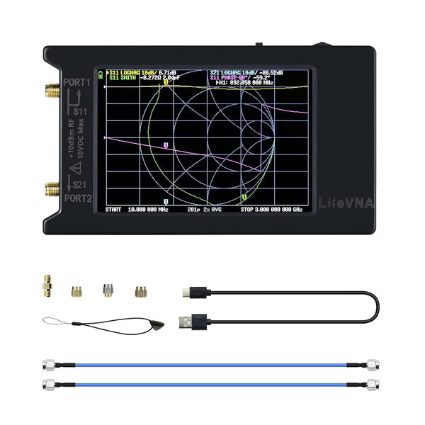 Calmora LiteVNA-64 VNA 50KHz-6.3GHz Portable Vector Network Analyzer With 4" Display