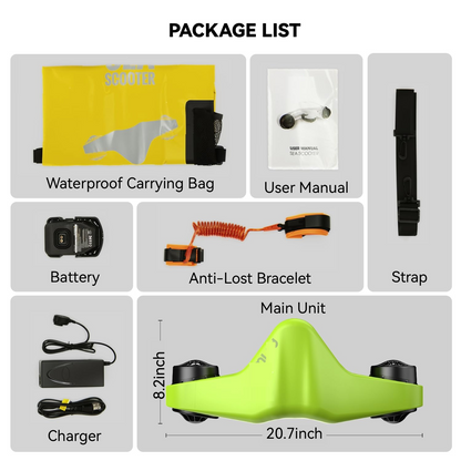 CALMORA Underwater Scooter, Sea Scooter Dual Motors with Action Camera Mount for Kids/Adults, Water Scooter 40M Waterproof for Scuba Diving Snorkeling Pool Sea Adventures