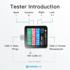 ChargerLAB Power-Z KM003C Portable USB-C Fast Charging Tester PD3.1 QC5.0 Digital Voltmeter & Ammeter Power Bank Tester