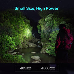 Calmora LOOP GEAR SK05 Pro Flat LED Flashlight with 8000mAh Power Bank, Sidelight Flashlight Combines Floodlight and Spotlight, 4360 High Lumens, Rechargeable, Magnetic Tail, IP68 Perfect for Camping, Outdoor