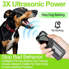 Calmora 3-in-1 Anti-Barking Device – Stop Dog Barking Trainer with LED