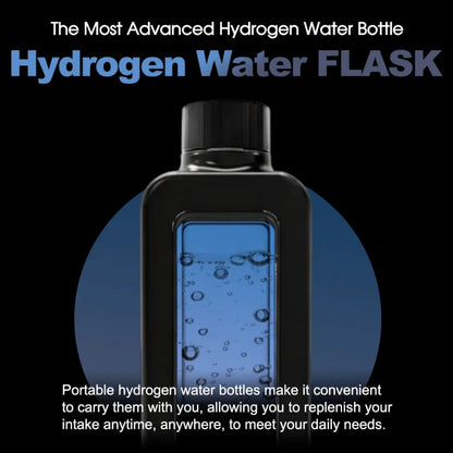 Calmora Hydrogen Water Bottle Active Smart Hydration Solution with Water Intake Tracking & LCD Touch Screen - Compact & Convenient - Transparent Hydrogen Flask - 12 oz
