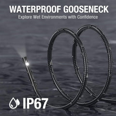 Calmora Teslong NTS300 Endoscope, Dual Lens Inspection Camera 8mm/0.31inch Waterproof Probe Cable 16.5Ft