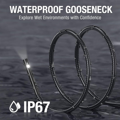 Calmora Teslong NTS300 Endoscope, Dual Lens Inspection Camera 8mm/0.31inch Waterproof Probe Cable 16.5Ft