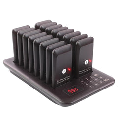 Restaurant Pager System - 16 Wireless Calling Pagers