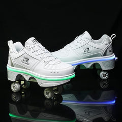 Roller Skates for Women - Adjustable Quad Skating Shoes