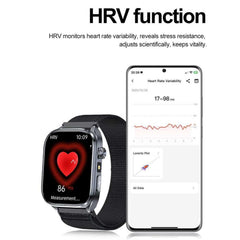 CALMORA 2025 Smart Watch with Bluetooth Calling & ECG HRV Tracking | SpO2 Heart Rate Fitness Tracker, Sleep Monitor, Sports Modes Waterproof Smartwatch for Android iPhone