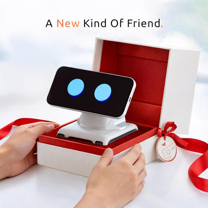 LOOI Robot-Starlight White-AI Desktop Companion, ChatGPT & Gemini Voice Interaction, Visual Understanding, Personality & Memory, 10W Wireless Charging, Tech & Gadget Gift, Electronic pets