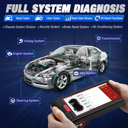 Calmora Thinkscan Max Car Diagnostic Scan Tool for All Vehicles All System OBD2 Scanner with 28 Maintenance Functions , AutoVIN /IMMO /EPB /BMS/SAS/ABS Bleeding/TPMS Sevices etc