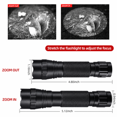 CALMORA IR Flashlight Infrared 850nm Light LED Rechargeable Mini for Night Vision, Handheld Tactical ir Illuminator, Focus Adjustable, Portable for Hunting, Observation, Search, with Clip
