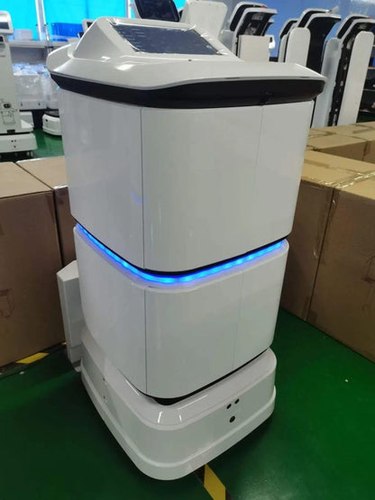 Smart Hotel Delivery Robot High Precision Navigation System Elevator Access App-Controlled Auto Charge 40kg Payload (Delivery in 45 Days)