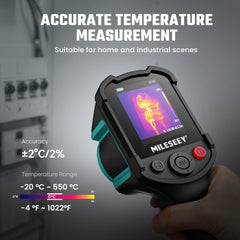 CALMORA TR10 Thermal Camera, Super Resolution 240 x 240, Refresh Rate 25 Hz, Portable Infrared Imager from -4°F to 1022°F, 8 Hours Battery Life